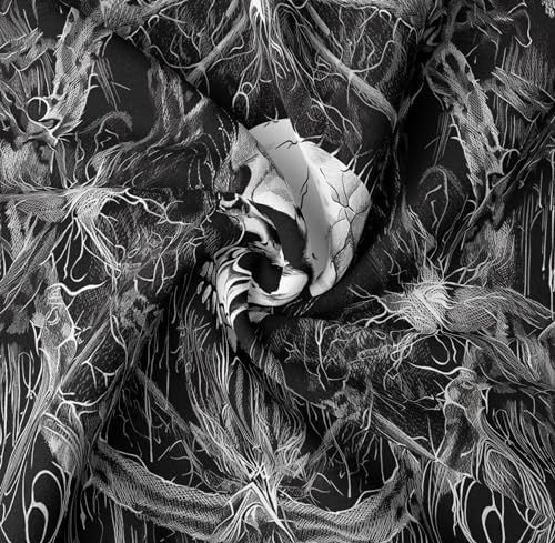 Gothic Black and White Wall Tapestry