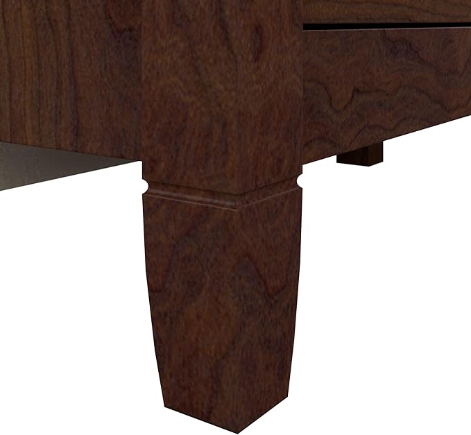 Bush Home Key West Tall Storage Cabinet with Doors in Bing Cherry