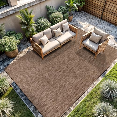 Outdoor Rug 5x7 Modern Area Rugs for Indoor and Outdoor Patios and Porches (5040 sq in Count)