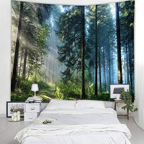 Forest Tapestry Home Decor Landscape Tapestry Living Room Bedroom Decoration Magic Curtain