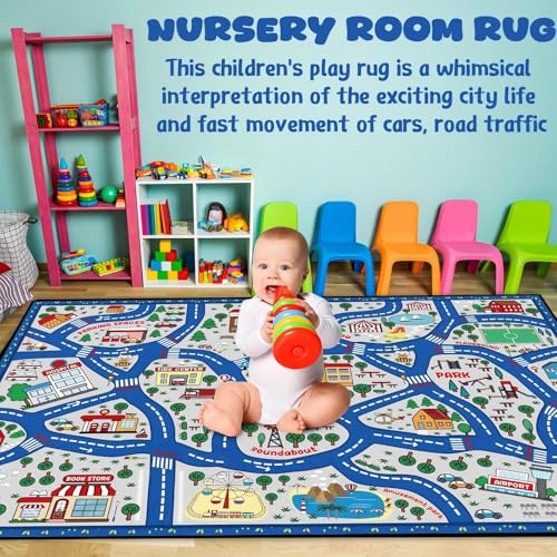 Kids Playmat Rug 6x9 ft