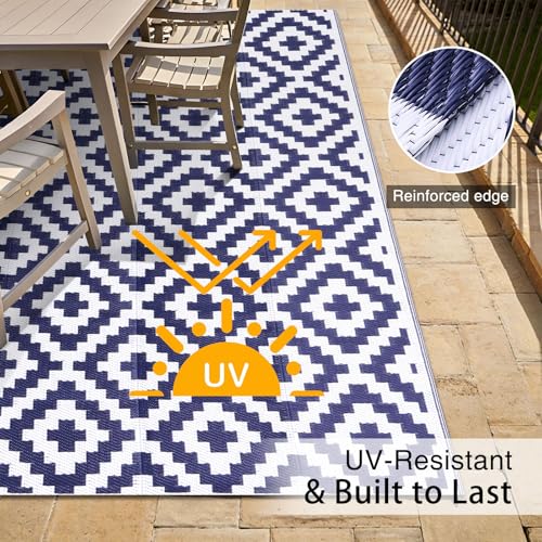 Outdoor Rug 5x8 ft Waterproof Reversible Mat