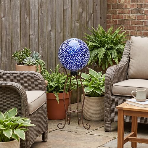 Sunnydaze 10" Mosaic Glass Gazing Ball for Garden