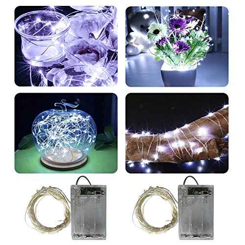 2 x 50LEDs Fairy Lights Battery Operated