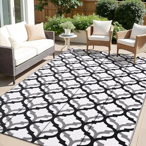 Outdoor Rug 5x8 ft Waterproof Reversible Braided Mat (40 Sq Ft)