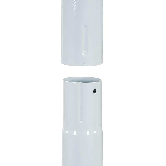 Household Essentials Mega Outdoor Clothesline Single T-Post, White