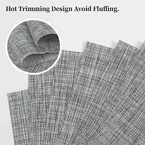 Linen Grey Placemats Set of 6 (6 Count)