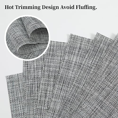 Linen Grey Placemats Set of 8 (8 Count)