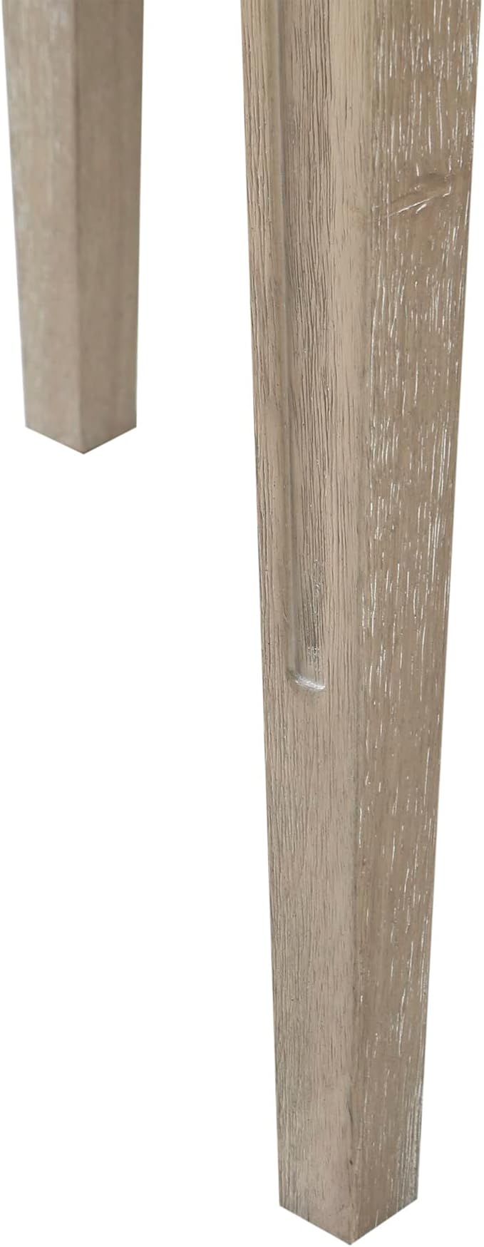 Martha Stewart Crestview Hall Console Table for Entryway with Storage, Solid Rubber Wood Frame, Vintage Demilune Shape, Bronze Knobs, Farmhouse, Accent Living Room Furniture Décor - Reclaimed Greige