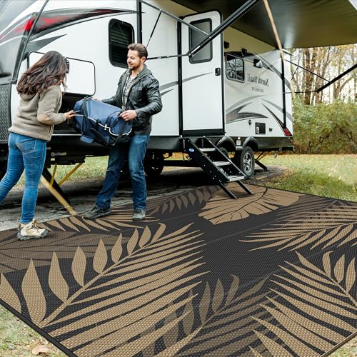 Outdoor Rug Waterproof Plastic Rugs for Patio (100 Sq Ft)