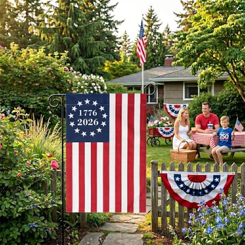 250 Anniversary USA Flag Garden Flags 1776