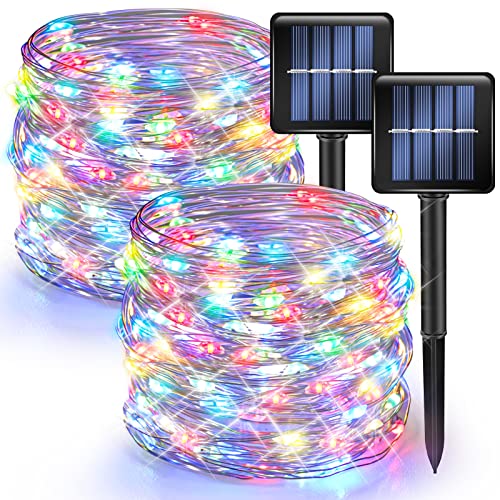 2 Pack Solar String Lights Outdoor (2 Count)