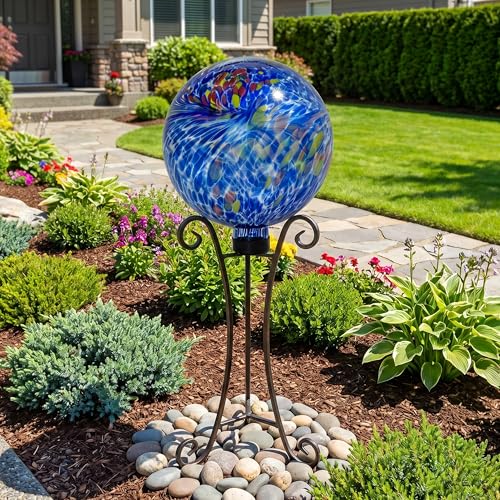 Sunnydaze 10" Glass Gazing Ball for Garden
