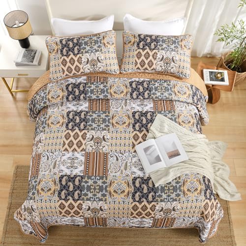 Boho Quilt Set Queen Size