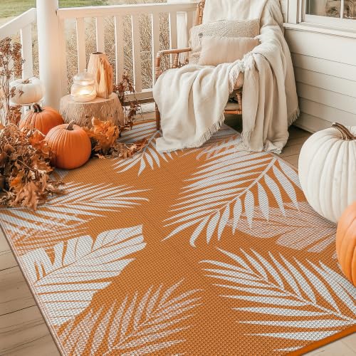Outdoor Rug Waterproof Plastic for Fall Decor (54 Sq Ft)