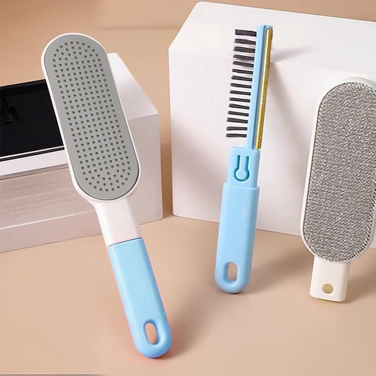 Multi-Functions Travel Lint Remover, Pet Hair Remover, Fur Remover for Dogs & Cats, Efficient Hair Collector,Pet Hairs Brush,Magic Fur Brush D (Blue)