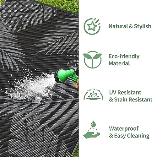 Outdoor Rug Waterproof Plastic Rugs for Patio (40 Sq Ft)
