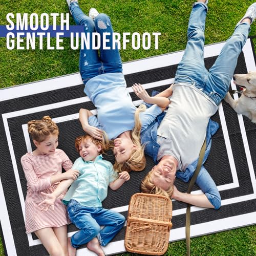 Outdoor Rug 9x12 ft Waterproof Reversible Mat