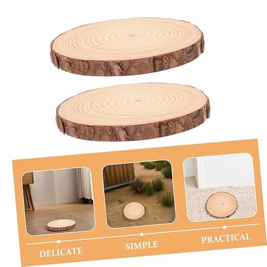 GANAZONO 2pcs Maple Leaf Stepping Stones for Outdoor Landscape Wooden Pathway Stones Slip Surface for Garden