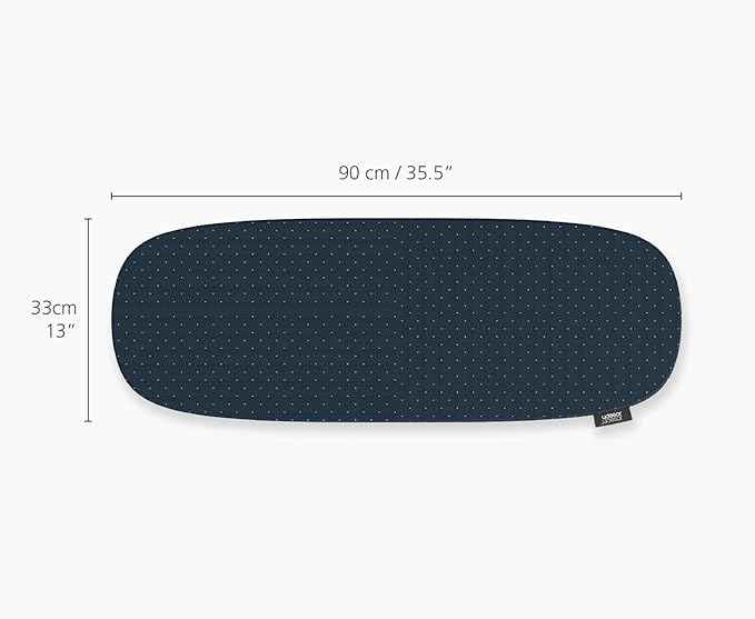 Joseph Joseph Pocket Plus Folding Space Saving Compact Tabletop Ironing Board with Iron Holder and wall Mount, Blue/Black