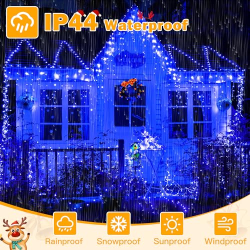 Icicle Lights for Outside 720LED 60FT (60 Foot)