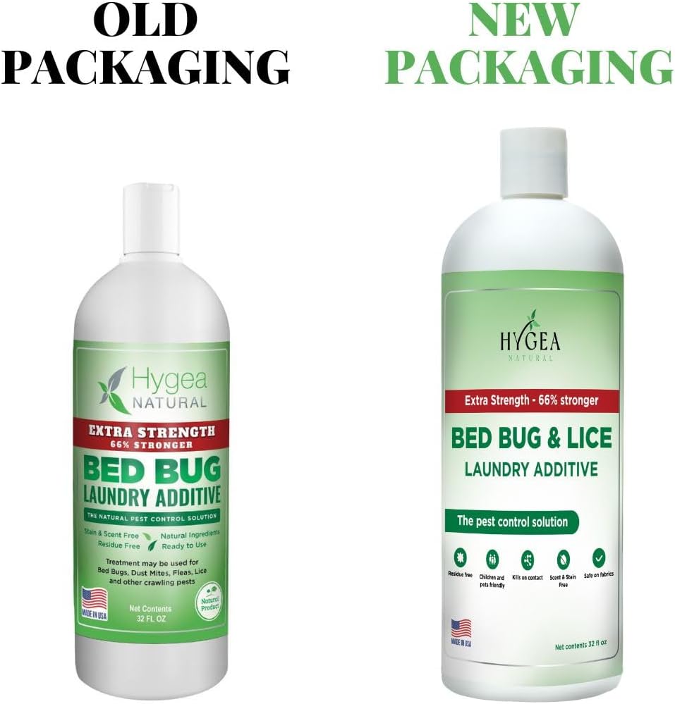 Lice & Bed Bug Extra Strength Laundry Additive - Environmentally Responsible, Odorless & Stain-Free Liquid Laundry Treatment - Safe for Children & Pets - Any Water Temperature (32 oz) - Décor Diaries