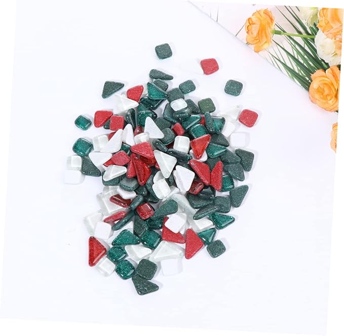 500g Glitter Irregular Materials Smooth for Home Decoration Crystal Mosaics for Creative Projects