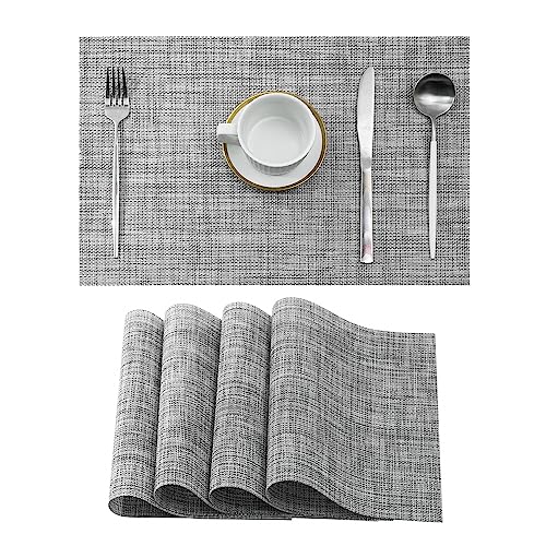 Linen Grey Placemats Set of 4 (4 Count)