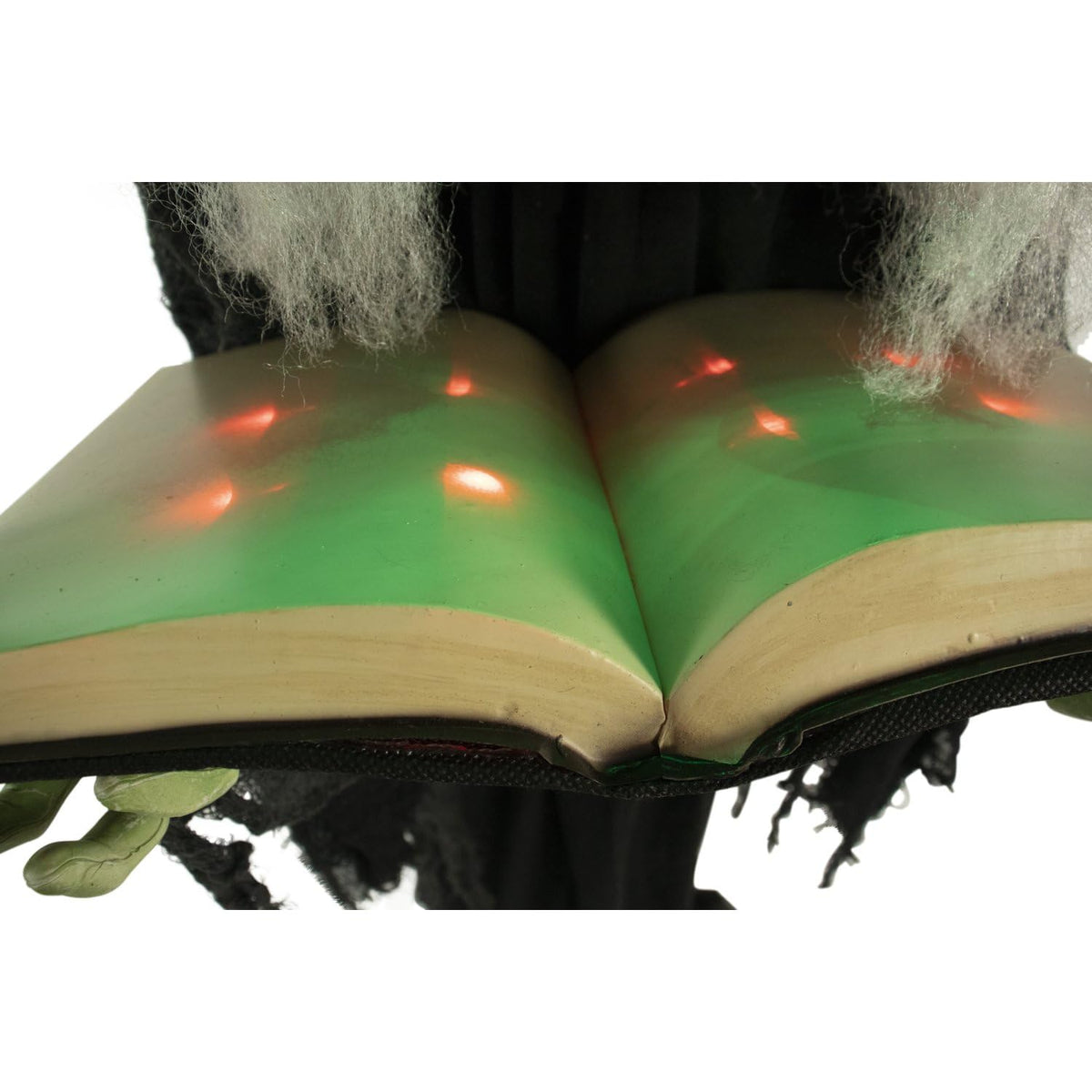 Life Size Talking Witch Holding Spell Book (72" Standing Witch w/Book)
