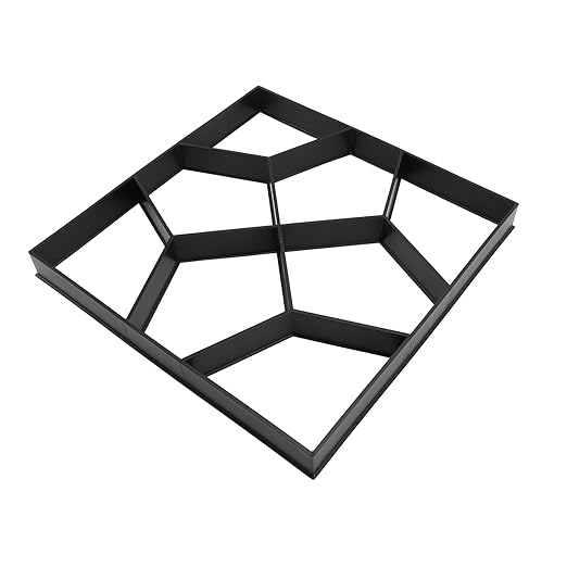 Yinhing Walk Maker 15.7 Inch ABS Reusable Pavement Concrete Maker Stepping Stone Paver Kit for Lawn Garden Patio Backyard Walkways DIY Outdoor Projects Versatile Stone for Elegant Pa