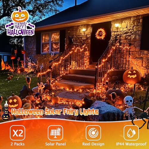 4 Pack Solar Halloween Lights (132 Foot)