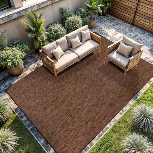 Outdoor Rug 10x14 Modern Area Rugs for Large Indoor and Outdoor Patios and Porches