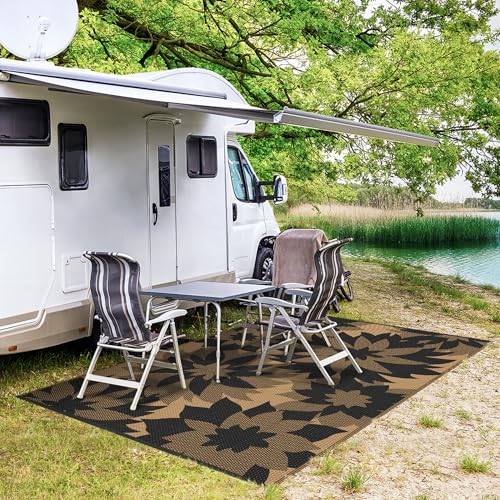 Outdoor Rug Waterproof Plastic Rugs for Patio (54 Sq Ft)