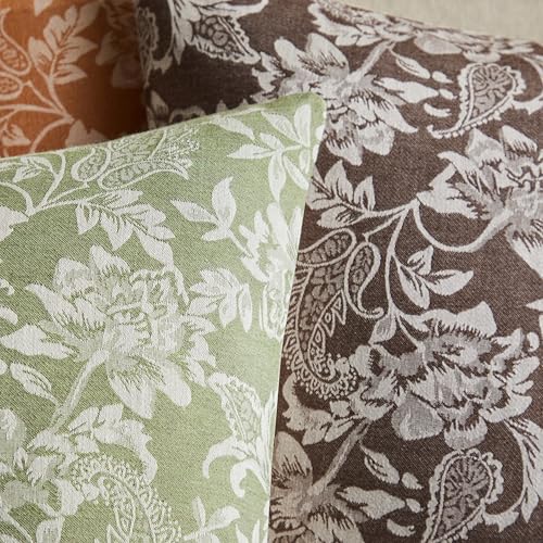 Floral Jacquard Throw Pillow Covers Set of 2 (2 Count)