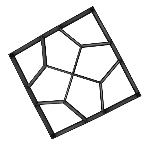 Yinhing Walk Maker 15.7 Inch ABS Reusable Pavement Concrete Maker Stepping Stone Paver Kit for Lawn Garden Patio Backyard Walkways DIY Outdoor Projects Versatile Stone for Elegant Pa
