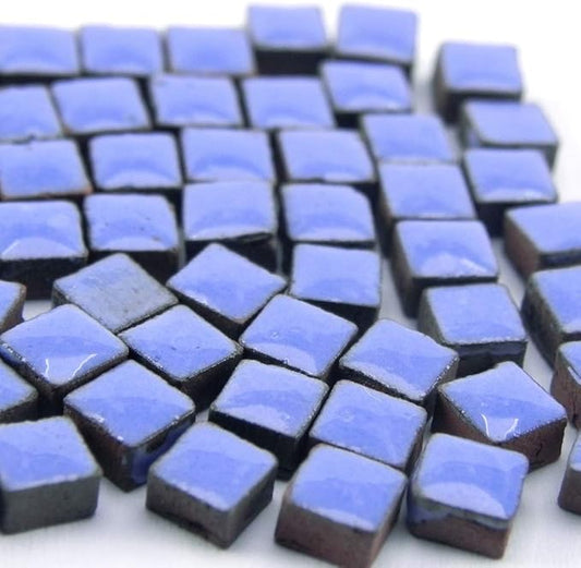 Create a Stunning Mosaic, Small Tiles Ceramic 1000 Parts, 5mm 0.19 inch Intense Blue, RB07