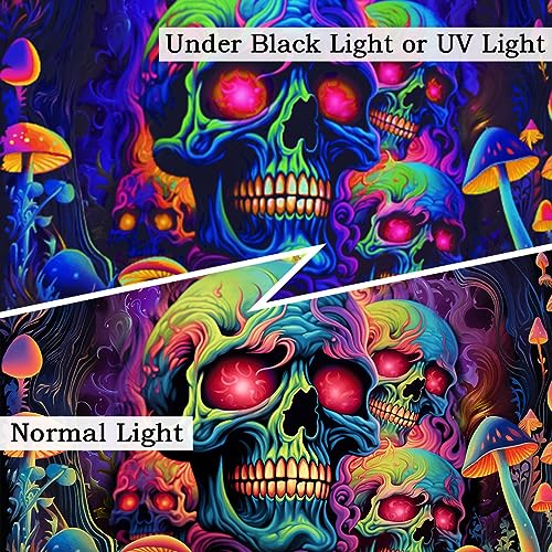 Skull Blacklight Wall Art