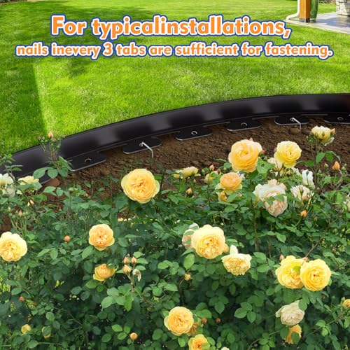 1.5 Inch x 80 FT Landscape Edging (80 Count)