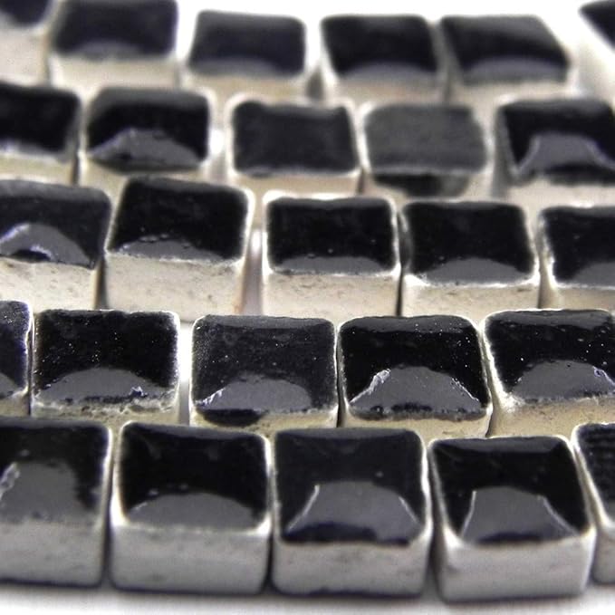 Mosaic Tiles for Crafts Fun-Size 1000 Tiles, Mini Micro Ceramic Mosaic Art Adult, 0.5 mm 0.19inch Black, WL01