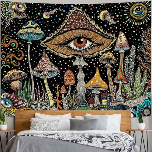 Hippie Mushroom Tapestry