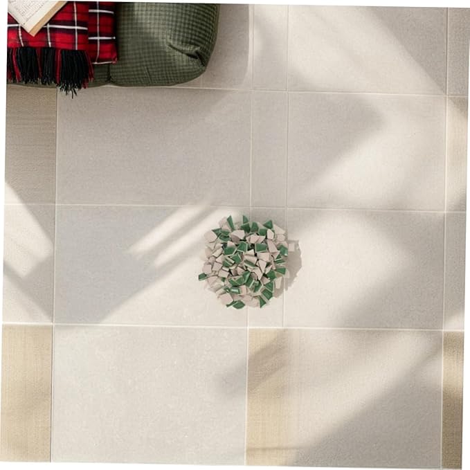 TEHAUX 1 Pack DIY Kit Unique Green Ceramic Tiles for Stepping Stones Home Decoration and Art Projects