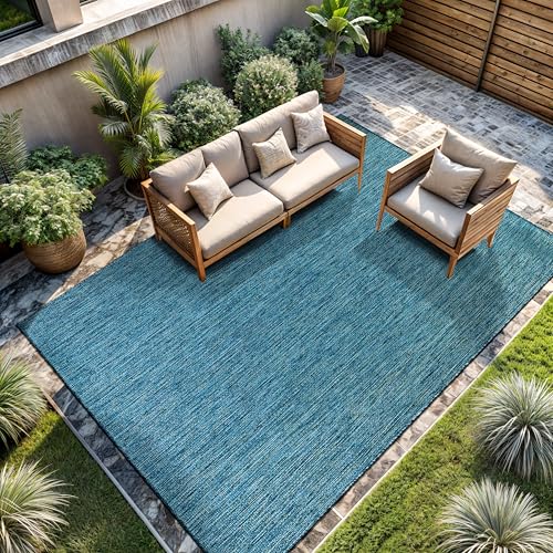 Outdoor Rug 8x10 Modern Area Rugs for Indoor and Outdoor Patios and Porches