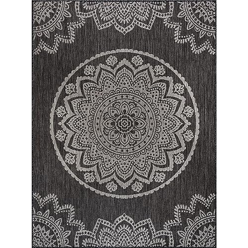 Outdoor Rug 10x14 Modern Area Rugs for Large Indoor and Outdoor Patios and Porches