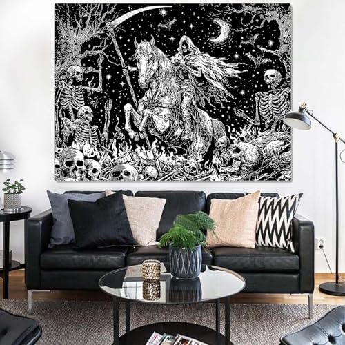 Gothic Skeleton Tapestry