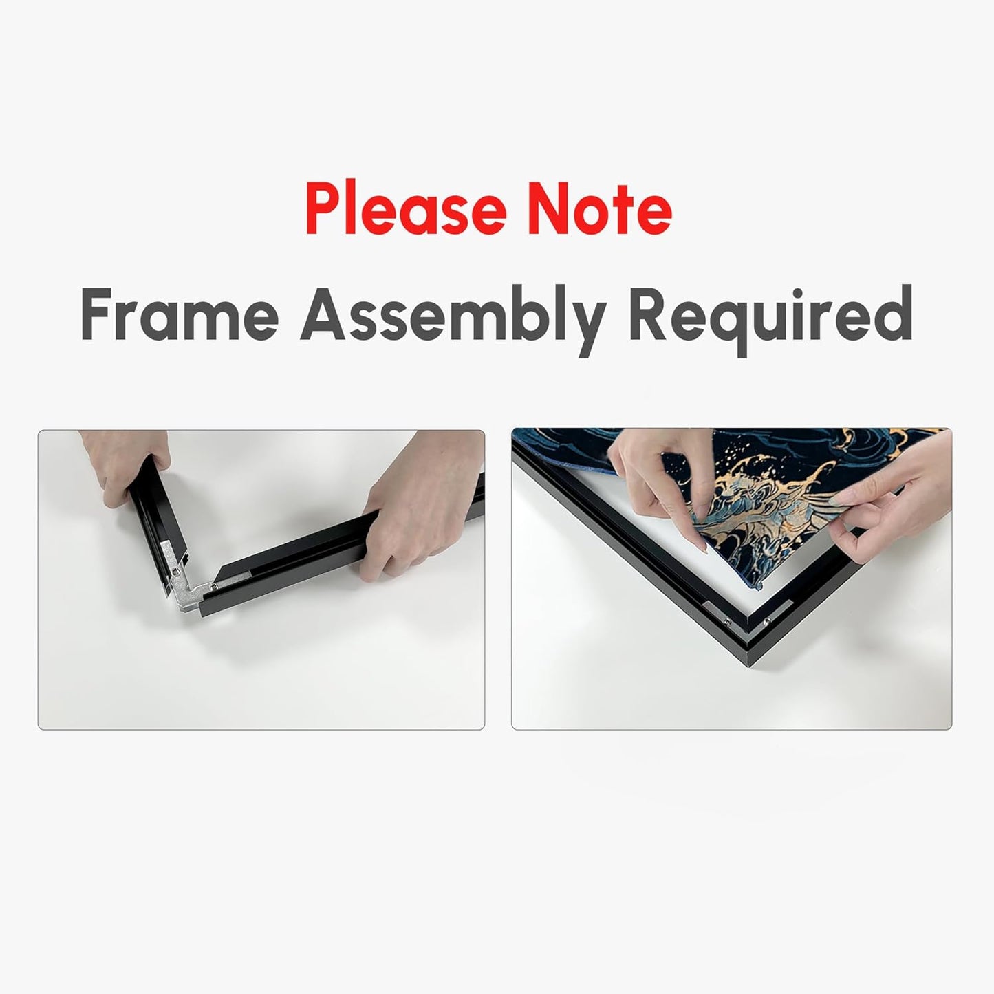 SIGNWIN 36"x72" Extra Large Framed Wall Art Whimsical Dandelion Field in Yellow and Green, Playful Botanical Print for Home Living Room Bedroom Decor (Frame Assembly Required)