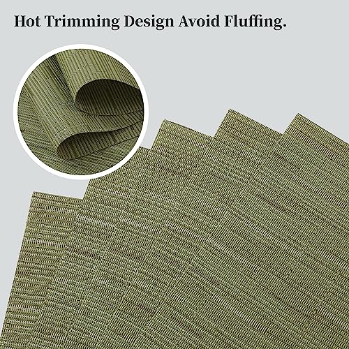 Pea Green Placemats Set of 12 (12 Count)