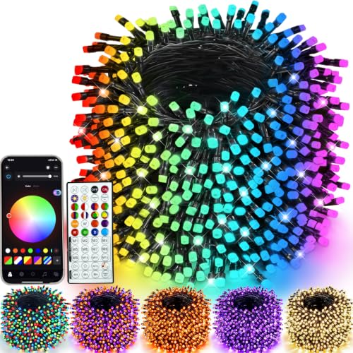 Smart Color Changing Halloween Light 264FT 800 LED Orange Purple App Remote