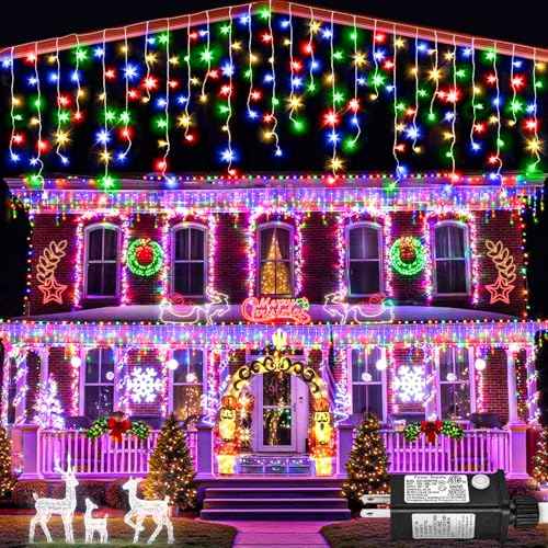 33ft Icicle Lights for Outside