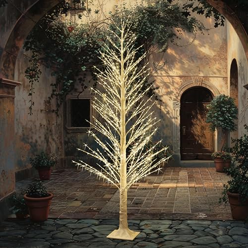 Lighted White Tree Alpine 6FT 810 LED Fairy Lights