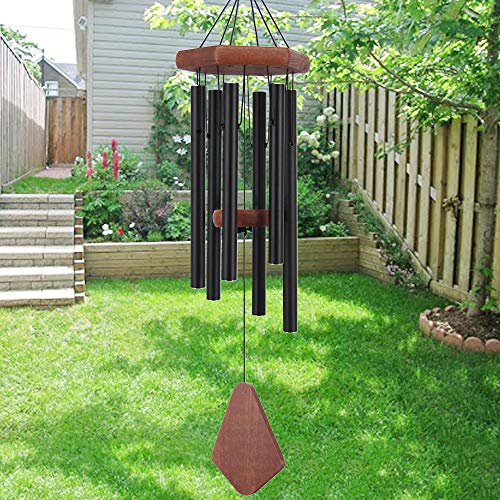 Outdoor Wind Chimes 28 inch Black Garden Patio Gift Patio Porch Home Yard
